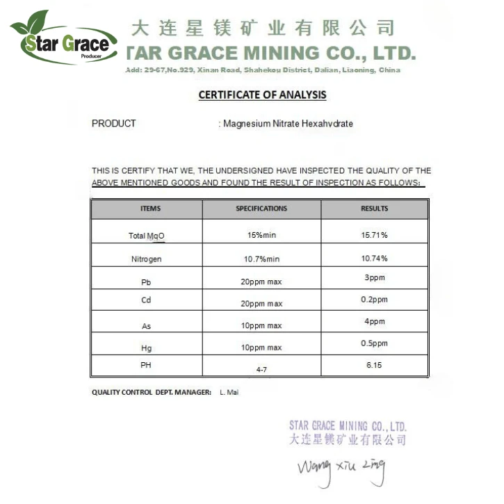 Magnesium Nitrate for Sale