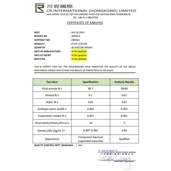 Ethyl Acetate Used in Cosmetics